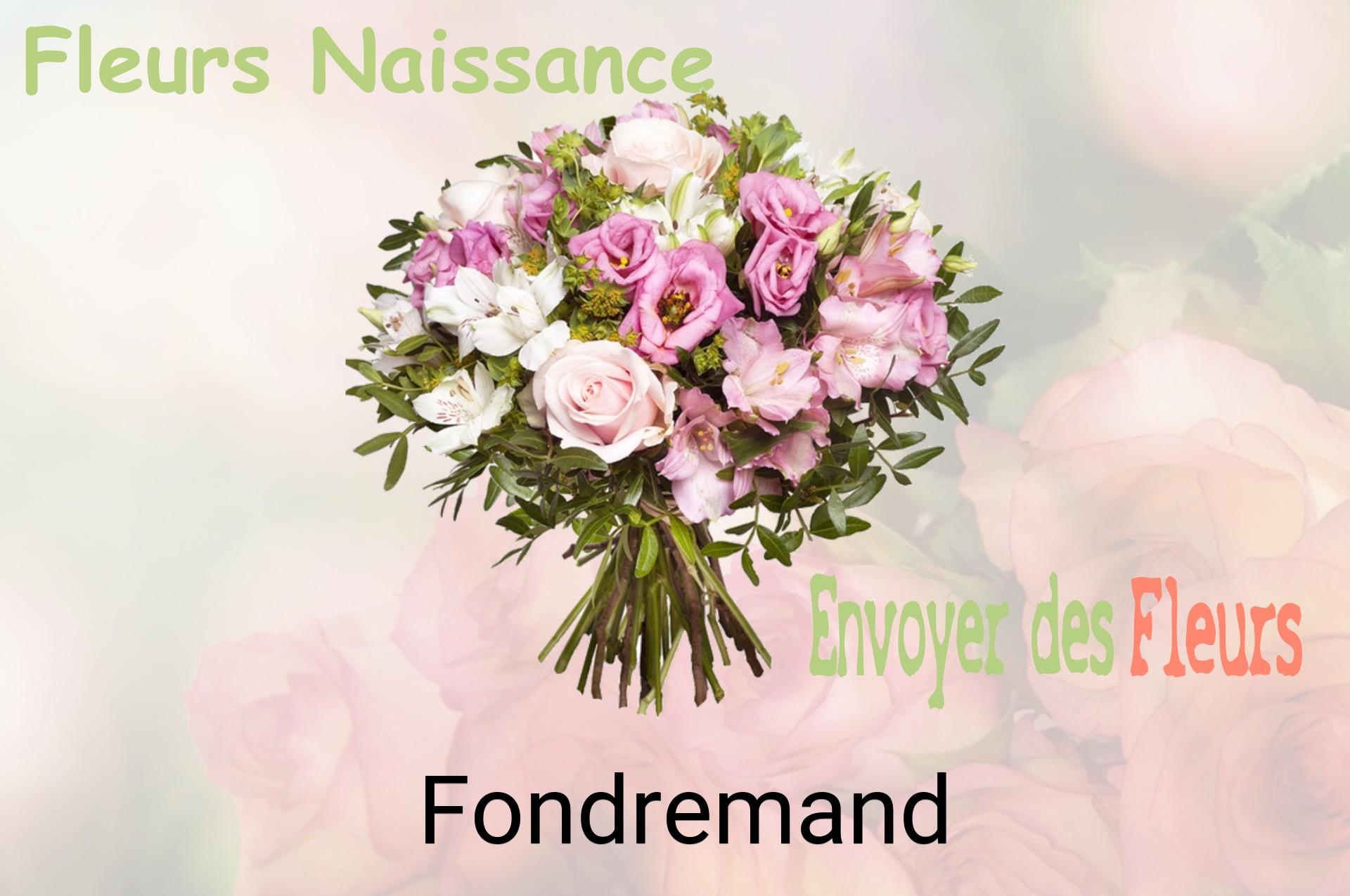 Bouquet de fleurs de naissance livré à Fondremand