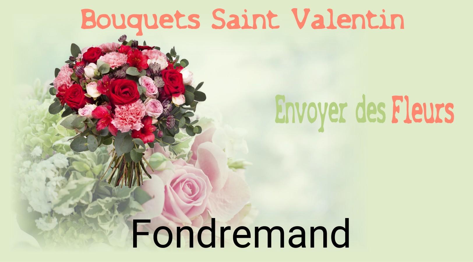 Roses de Saint-Valentin livrées à Fondremand